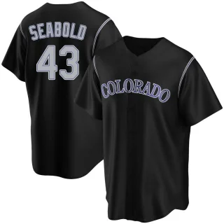 Connor Seabold Women's Nike White Colorado Rockies Home Replica Custom Jersey Size: Extra Large