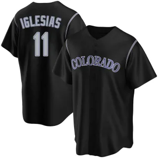 Youth Noel Cuevas Colorado Rockies Replica Black Golden